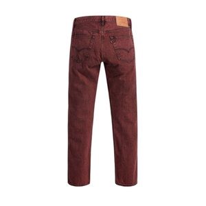 Y2K Maroon Burgundy Color 501 Levi’s Button‎ Fly Men 46/32